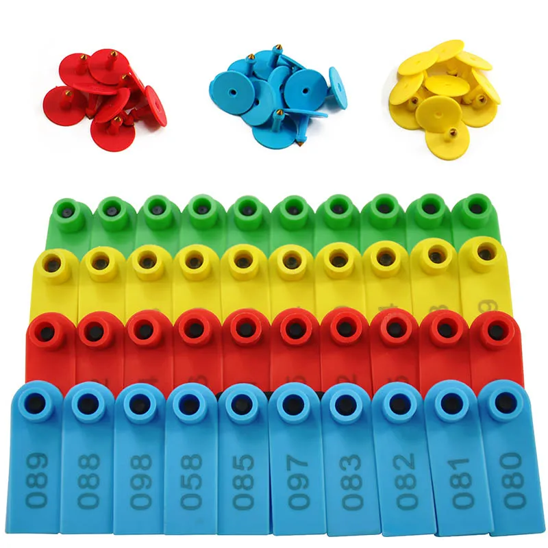 Этикетка для идентификации овец и скота с номером 100 товары животных на ферме коз