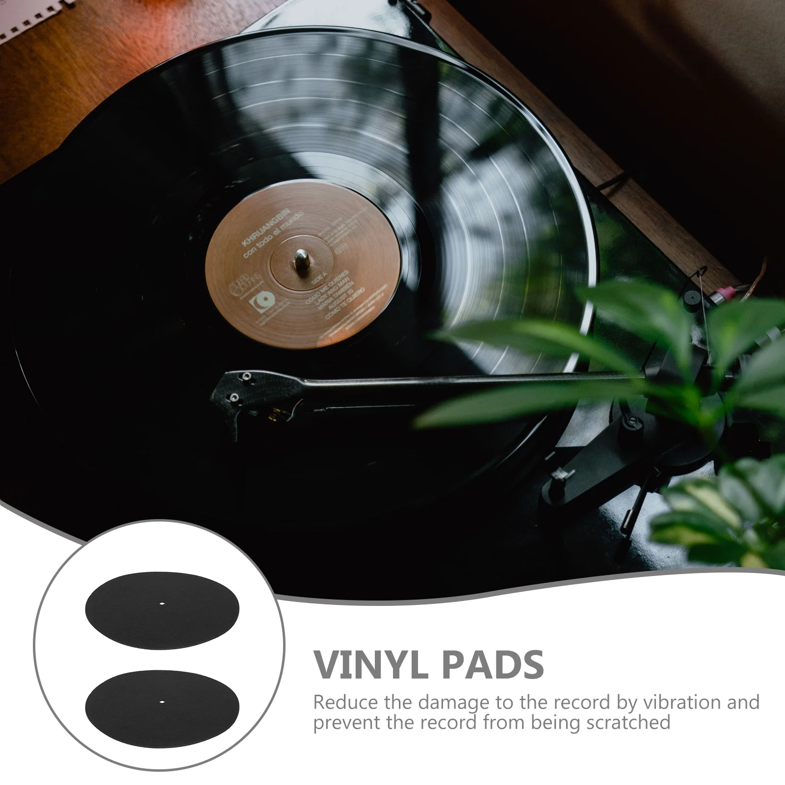 2 шт. коврик для граммофонных пластинок мини-плеер виниловые пластинки