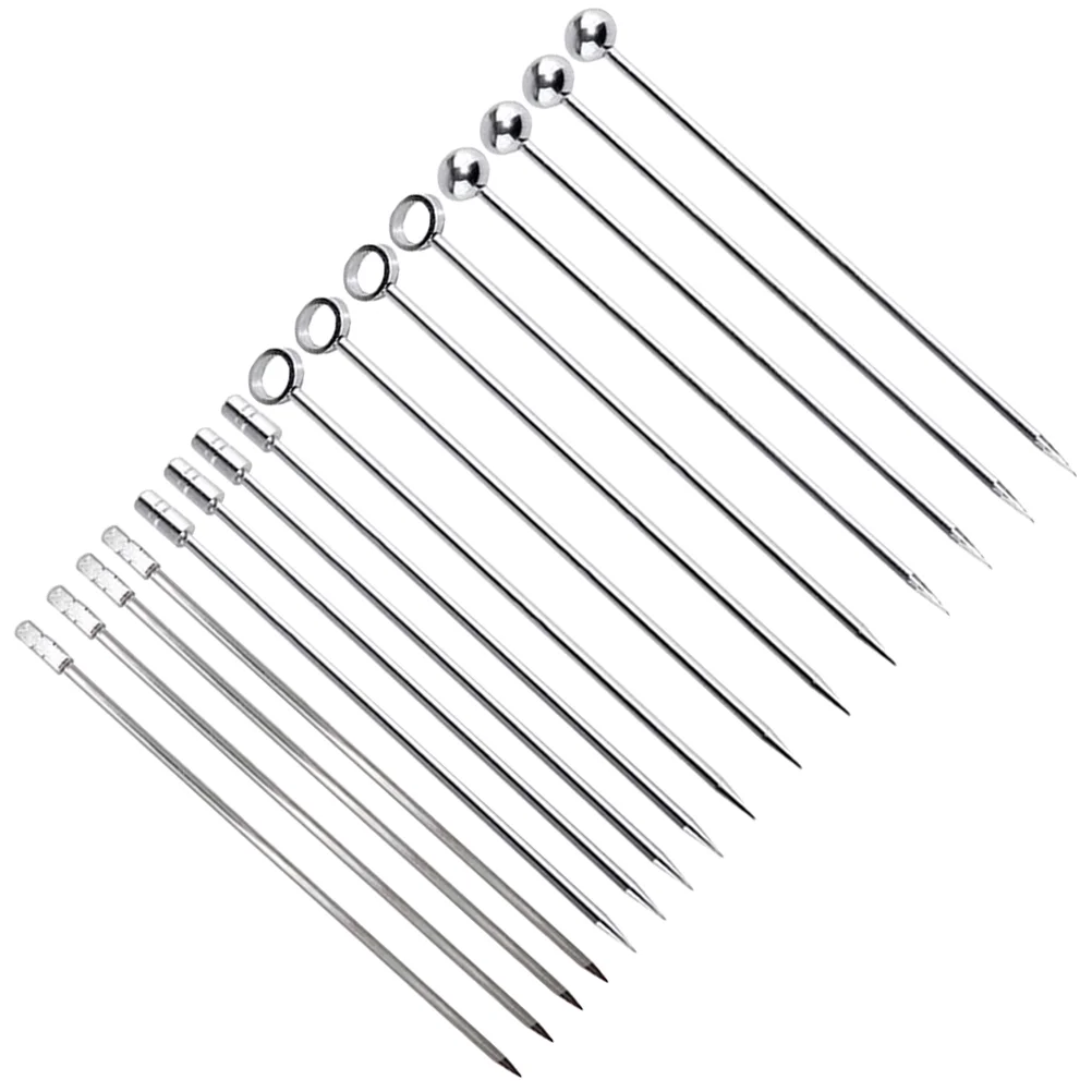 

16 Pcs Wedding Decor Cocktail Picks Metal Bar Picks Appetizer Picks Cocktail Skewers