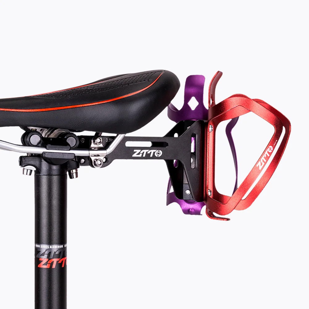 

Aluminum Alloy Bicycle Saddle Water Bottles Cage Holder MTB Bike Double Bracket Road Extension
