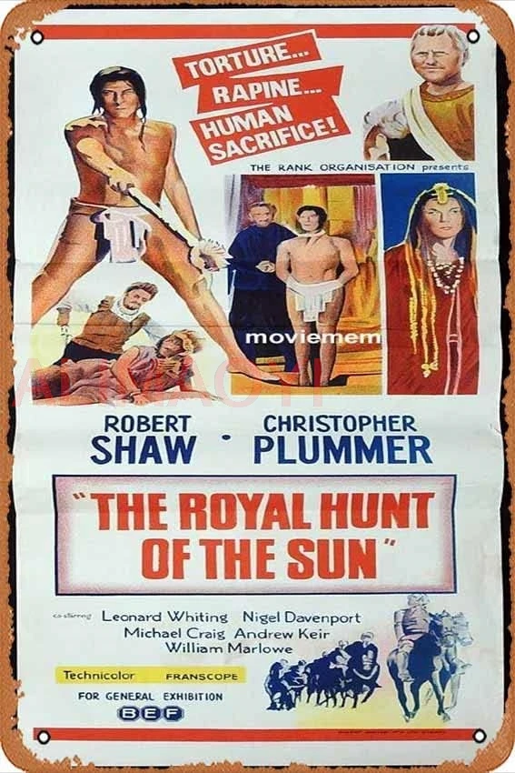 Жестяная вывеска THE ROYAL HUNT OF SUN