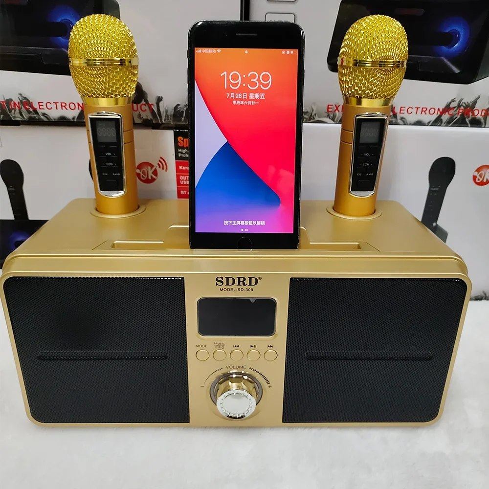 Многофункциональная беспроводная Bluetooth-колонка с двойным микрофоном