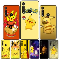 Hot The Pokemon Pikachu For Motorola Moto G60 G60S G50 G40 G10 E7i E6S Power Edge E20 2021 Pro Phone Case