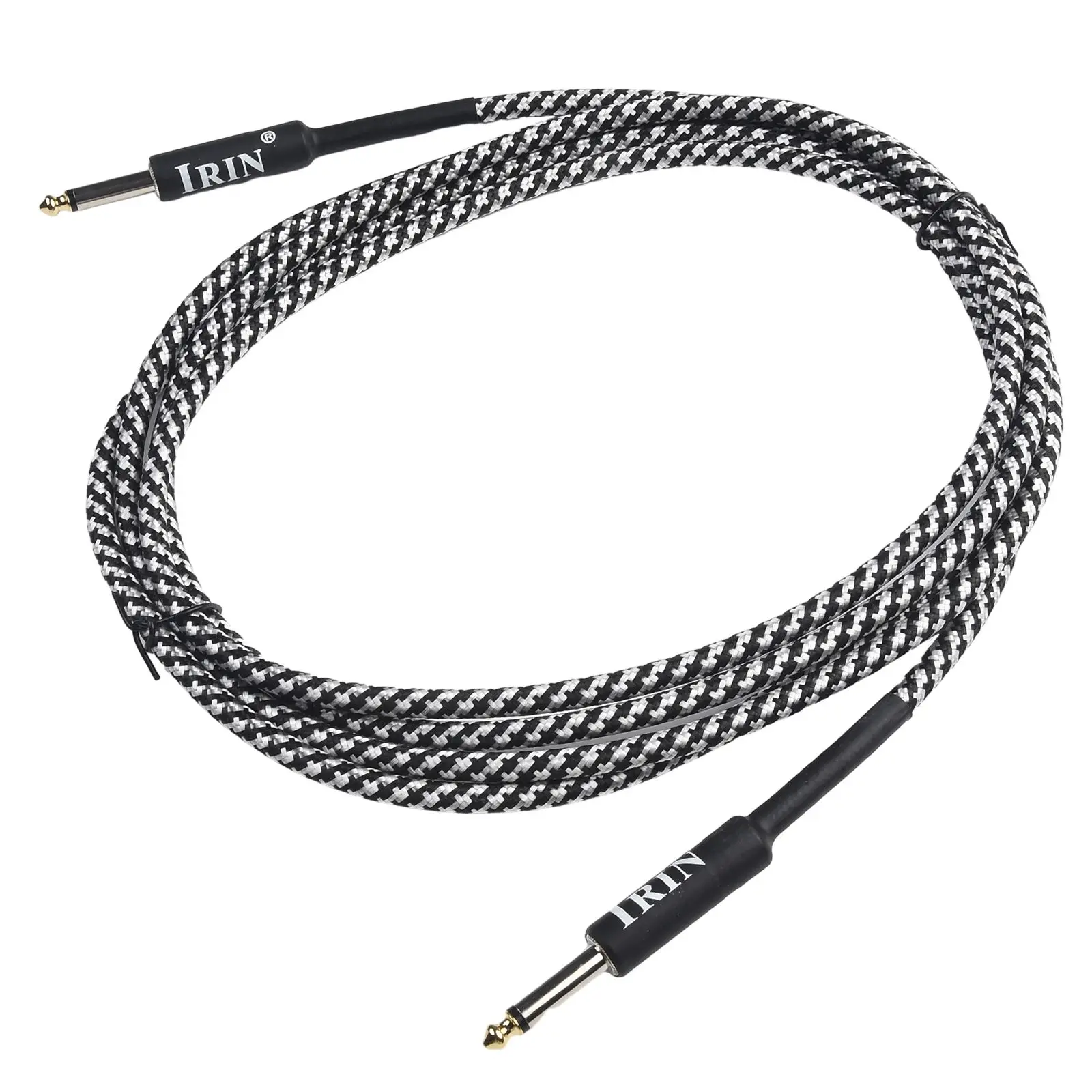 

Прочный гитарный кабель IRIN, бесшумный провод, шнур, 1 шт., 3 метра, 6,5 мм, аксессуары, аудиокабель, бас, электрическое пианино