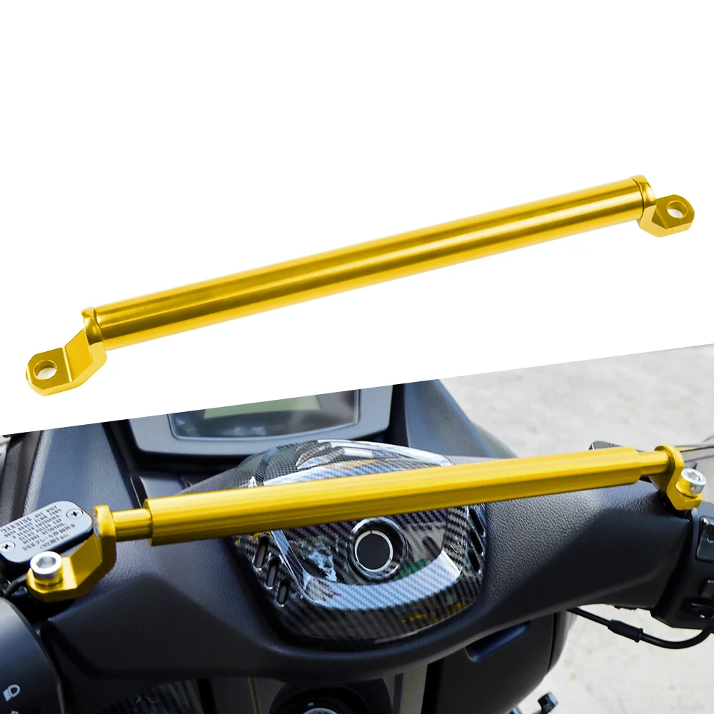 

Для YAMAHA NMAX155 NMAX 125 NMAX N-MAX 155 125 2017-2020 мотоциклетная многофункциональная перекладина с ЧПУ, балансировочный рычаг рулевого демпфера