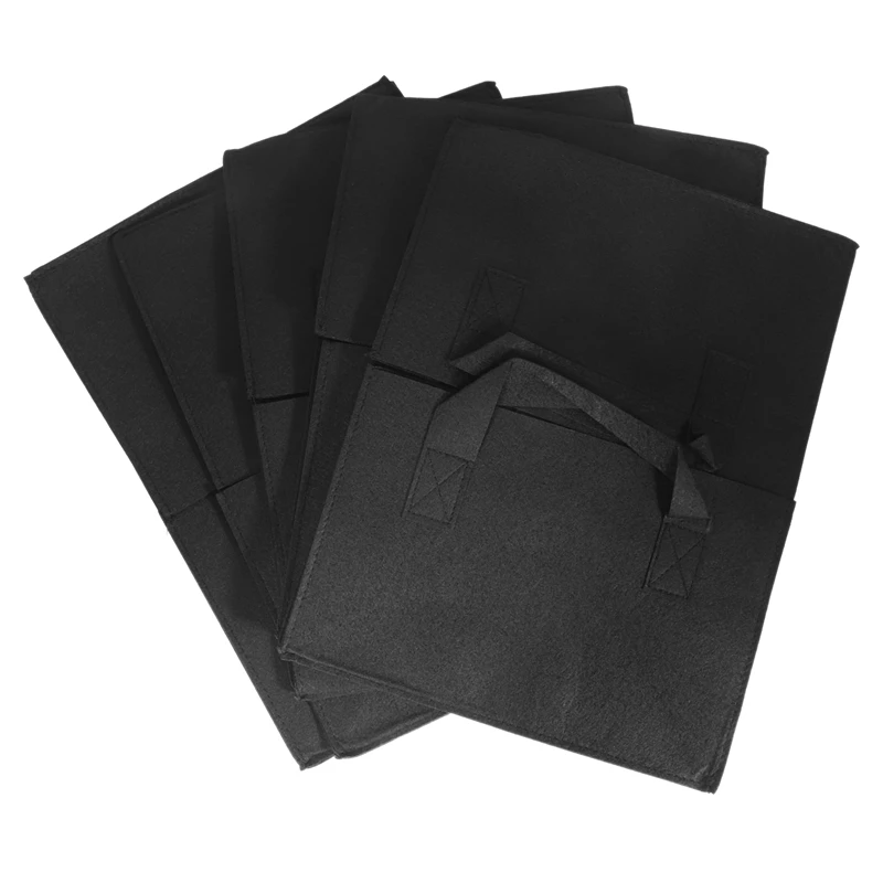 

Тканевый приподнятый садовый грядка, квадратный садовый мешок для выращивания цветов, мешок для посадки овощей, горшок с ручками для растен...