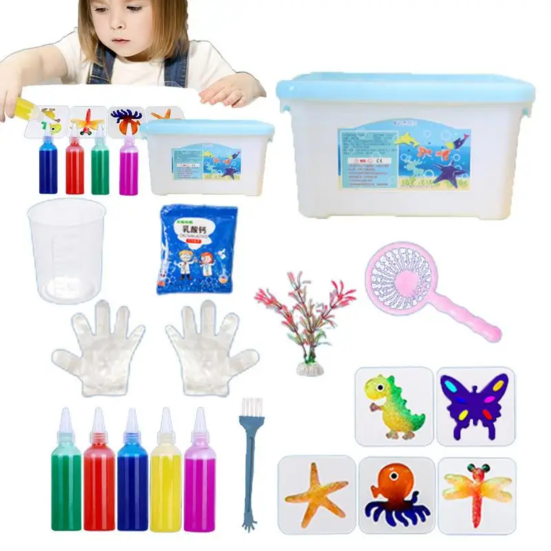 

Magic Water Elf Magic Water Elf Toy Kit Sea Creature Colorful Figures Kids Handmade DIY Toys Cartoon Style Toys Set For Kids