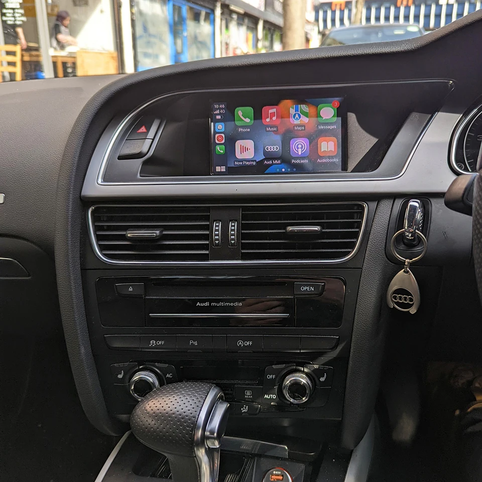 

Беспроводной комплект для автомобильной модификации Apple CarPlay Android для Audi Q5 A4 A5 B8 2009-2016 с поддержкой Waze Map USB Play Youtube Netflix