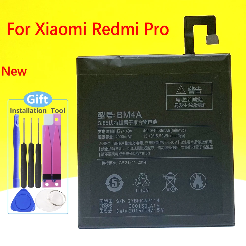 

NEW BM4A Battery For Xiaomi Redmi Pro RedmiPro Smartphone/Smart Mobile Phone