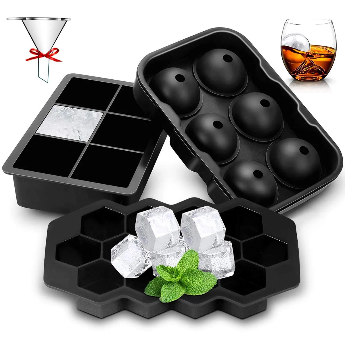 

Tray Mold Food Grade Silicone Ice Cube Square Tray Mold DIY Ice Maker Ice Cube Tray