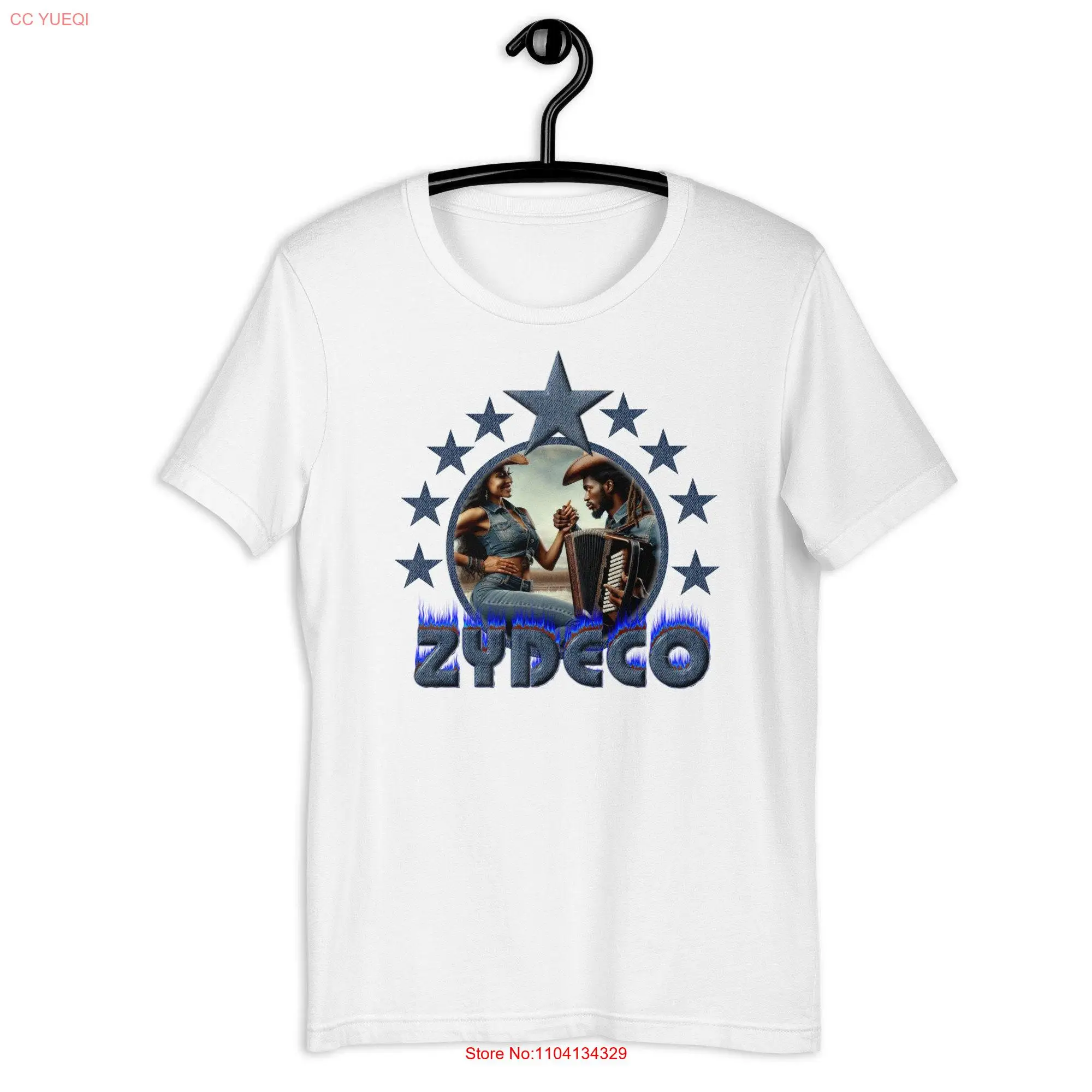 Джинсовая футболка Zydeco с длинным или коротким рукавом