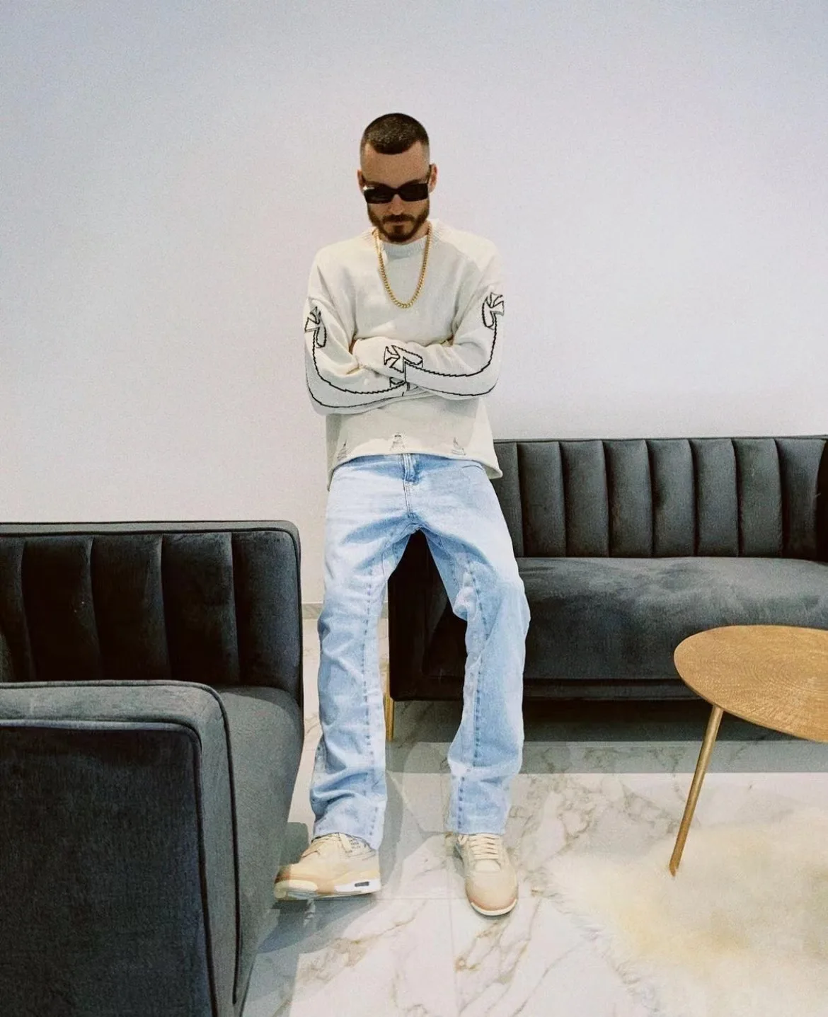 Мужские и женские джинсы ASKYURSELF синие винтажные с окантовкой модель 1:1 2022 |