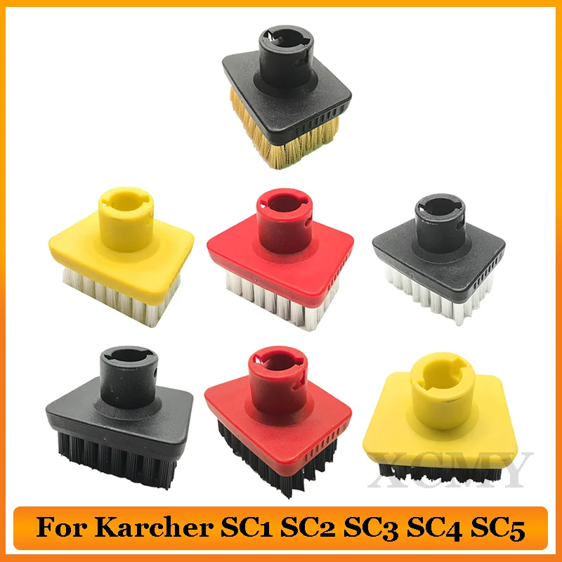 Фото Подходит для Karcher SC1 SC2 SC3 SC4 SC5 SC7 CTK10, щетки для чистки пароочистителя, запасные части, аксессуары, маленькая Т-нейлоновая щетка №1