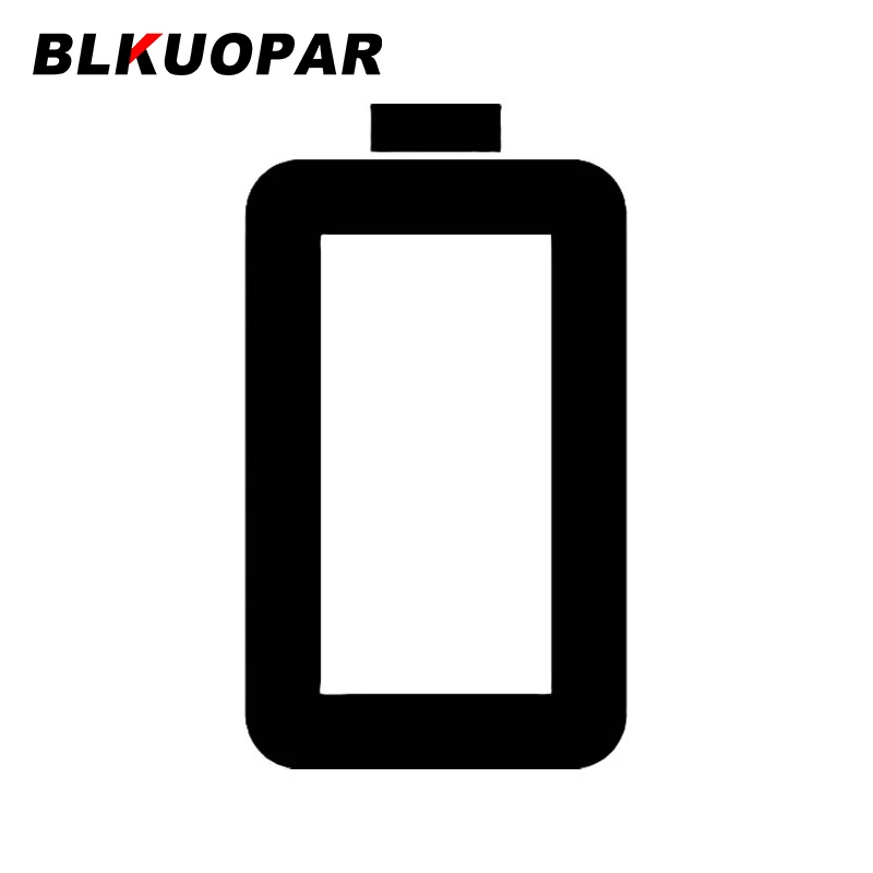 

BLKUOPAR White Battery Car Sticker Funny Scratch-proof Fashionable Decal Waterproof Sunscreen Windshield Surfboard Car Styling
