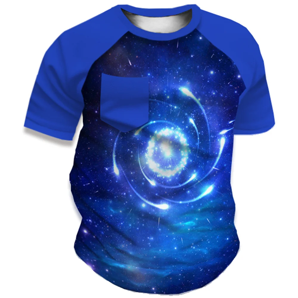 

Футболка с круглым вырезом, карманами и коротким рукавом