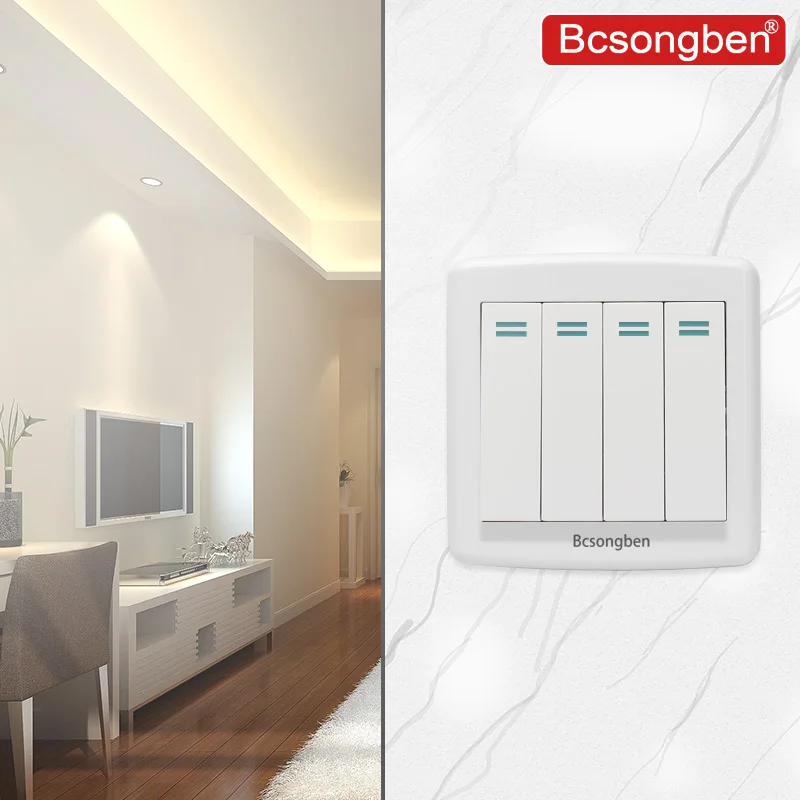 CXFG международный стандарт поп-переключатель настенный светильник ель света