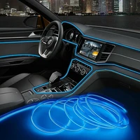 9 8ft auto car interior atmosphere wire strip light led decor lamp accessories cold light usb drive car ambient light bar