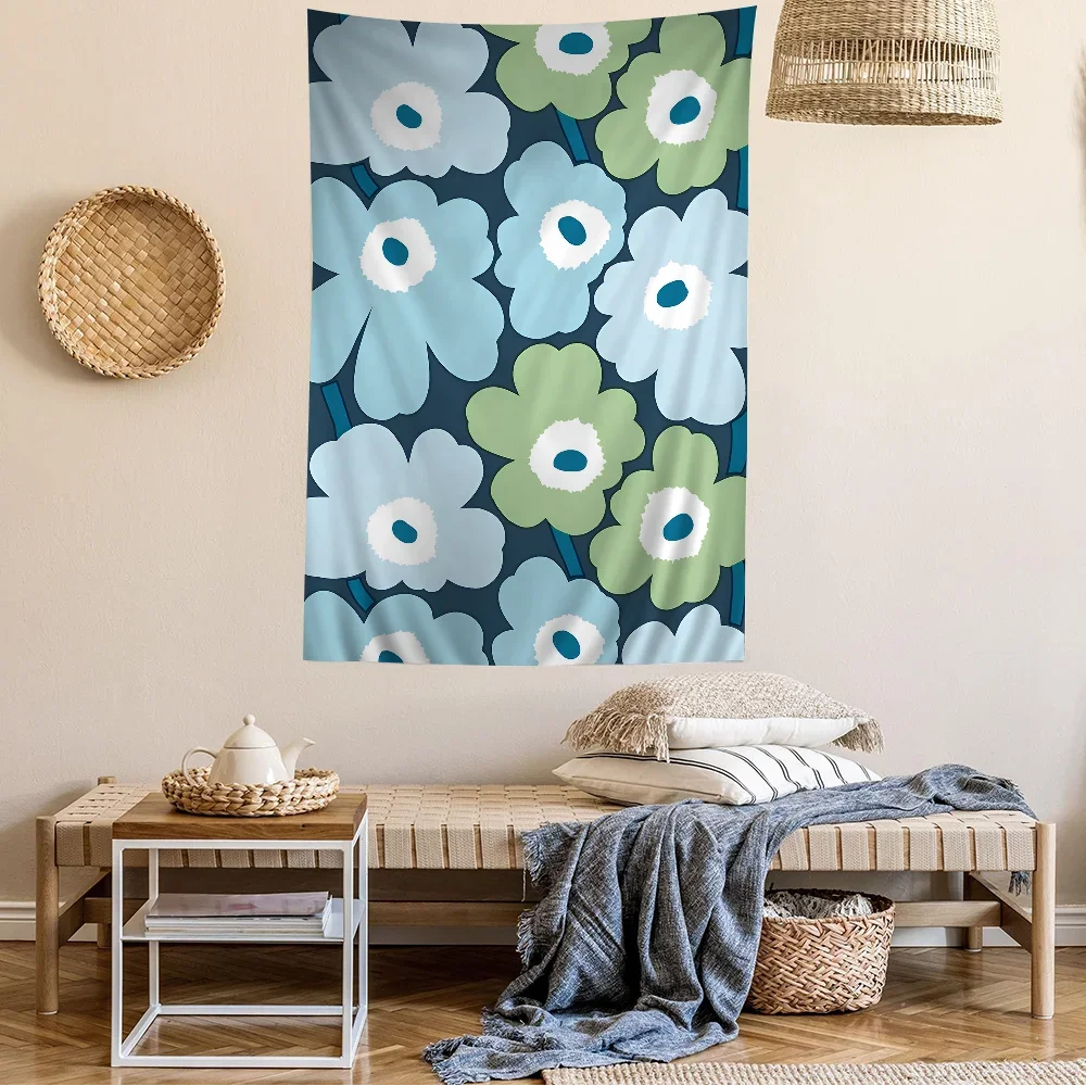 P-Poppy Красивый Красочный Цветок В Богемном Стиле Настенный Гобелен Mandalay