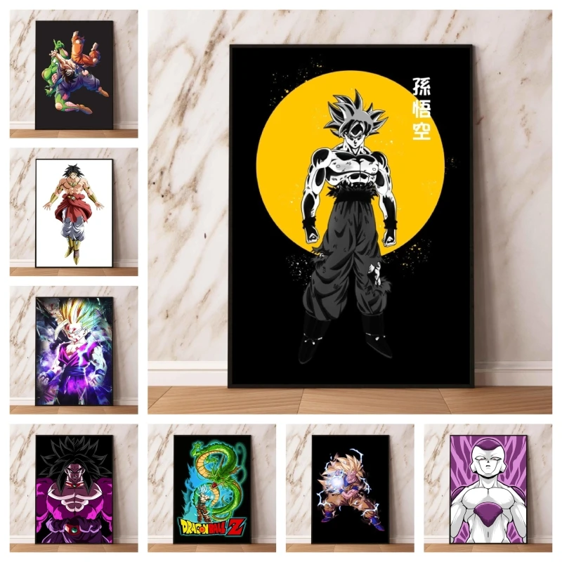 

Japanese Classic Anime Son Gokukakarot Friends Gifts Wall Art Home Room Painting Cartoon Character Picture Poster Toys