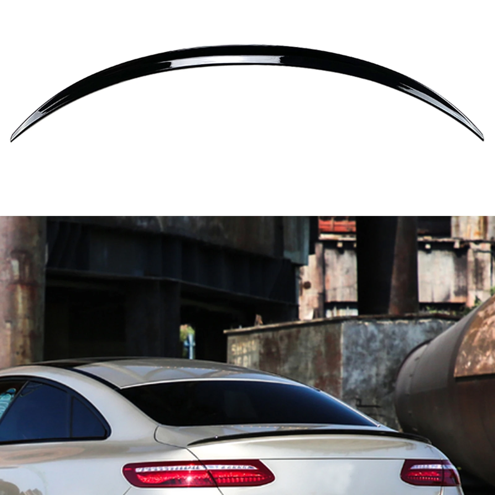 

Trunk Rear Spoiler Wing For Mercedes Benz E Coupe W238 C238 2016-2022 AMG E200 E400 Glossy Black Flap Lid Decklid Splitter Lip