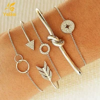 5pcs bracelets for women trendy woman jewelry 2022 bohemian jewelry bangle offers with free shipping woman chains