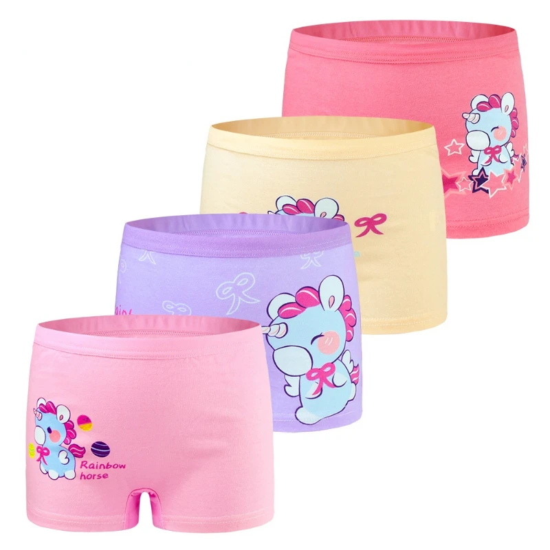 

Трусы-боксеры для девочек 2-12 лет, 4 шт.