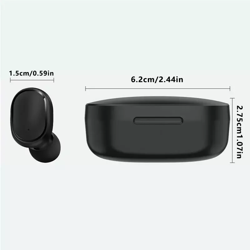 

E6S Wireless Blutooth 5.0 Earphone For Xiaomi Noise Cancelling Headset Stereo Sound In-ear Earbuds TWS Fone Waterproof Earphone