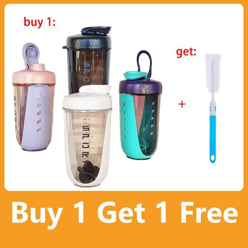 

600ML Blender Shaker Bottle with Plastic Whisk Ball BPA Free Plastic Protein Shakes Leakproof for Powder Workout Gym Sport