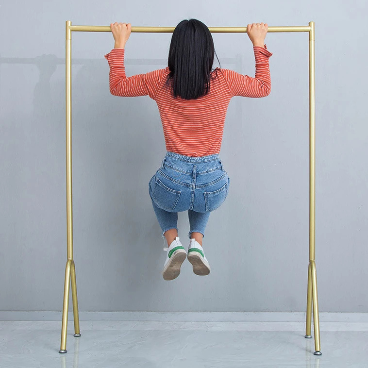 

Strong and simple clothing store display rack dedicated floor decoration women's clothes drying