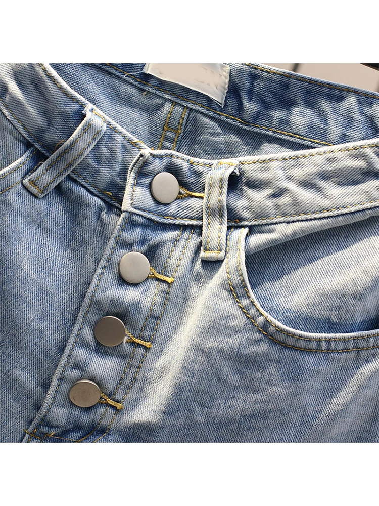 Женские синие джинсовые шорты Y2k с высокой талией уличная одежда винтажные