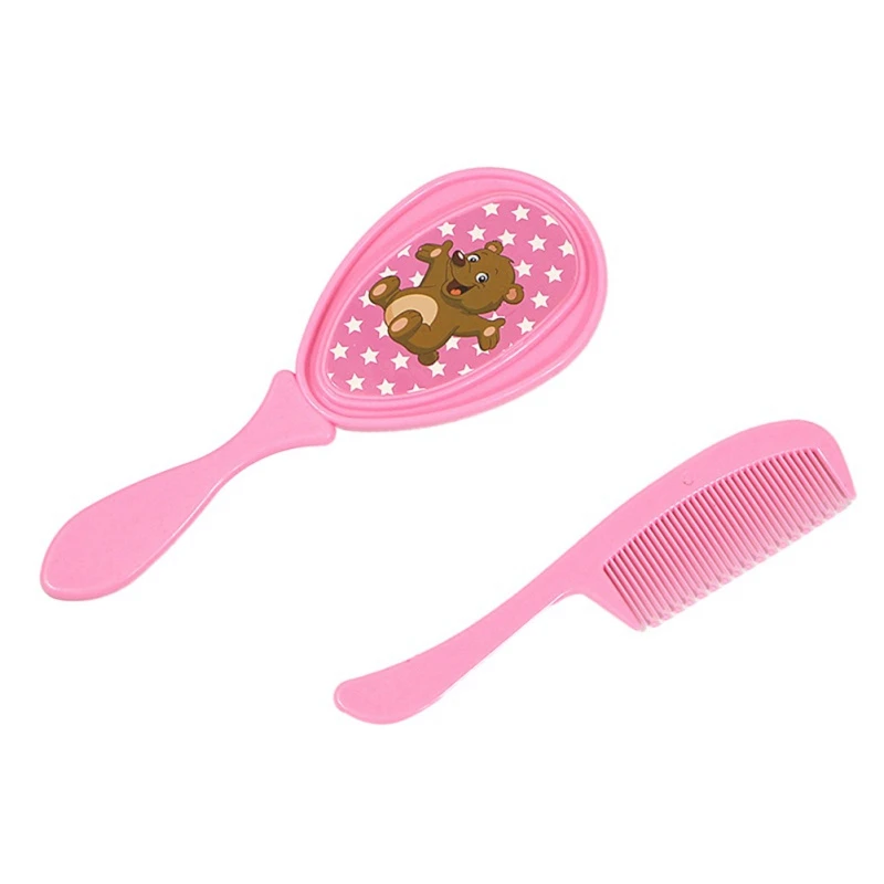 

Cartoon Baby Comb Set Soft Toddler Brush Comb Brush Cartoon Baby Hairbrush Newborn Hair Brush Infant Comb Head Massager BabyCare