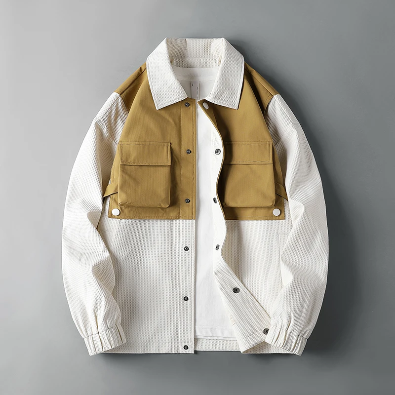 

Jacket Korean Fashion 2023 Ropa Y2k Windproof Jackets For Men Clothing Autumn Winter Long Sleeve Coat Casual Clothes Hombre Tops