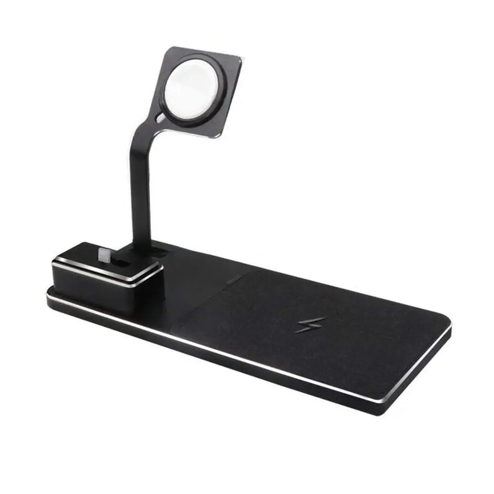 

Three-In-One Wireless Charging Qi Fast Charging Mobile Phone Watch Bracket For Airpods Charging Bracket Desktop Bracket