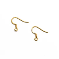 50pcs 18 20mm 316l stainless steel earrings hooks gold steel earrings wire for diy jewelry making craft findings wholesale