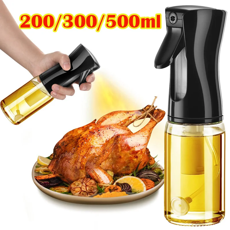 

200ml 300ml 500ml Oil Spray Bottle Kitchen Cooking Olive Oil Dispenser Camping BBQ Baking Vinegar Soy Sauce Sprayer Containers