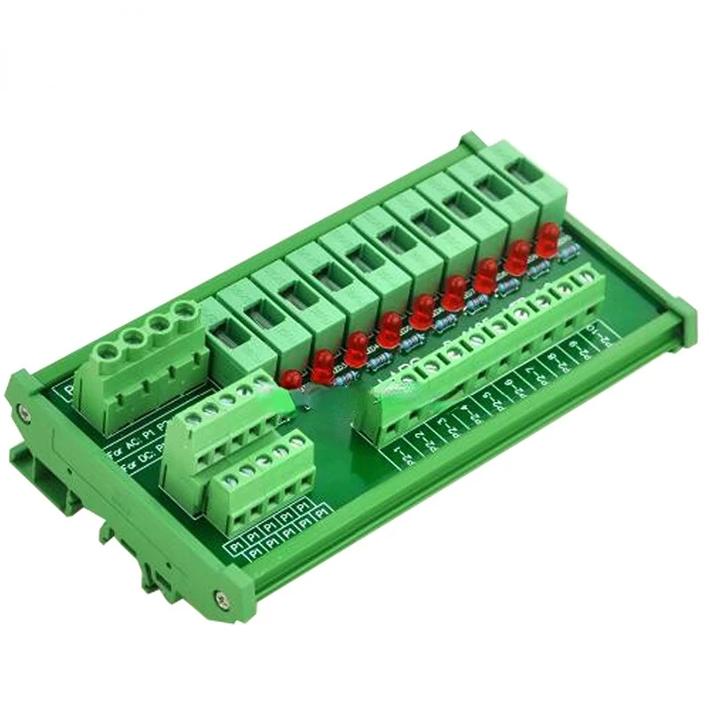 Плата модуля предохранителя с 10-позиционным распределением питания для