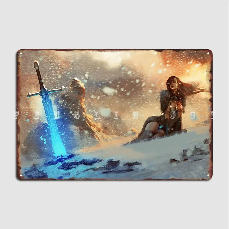 

Зимний ландшафт, металлический плакат с табличкой, кинотеатр, кухня, настенный печатный плакат, оловянный плакат