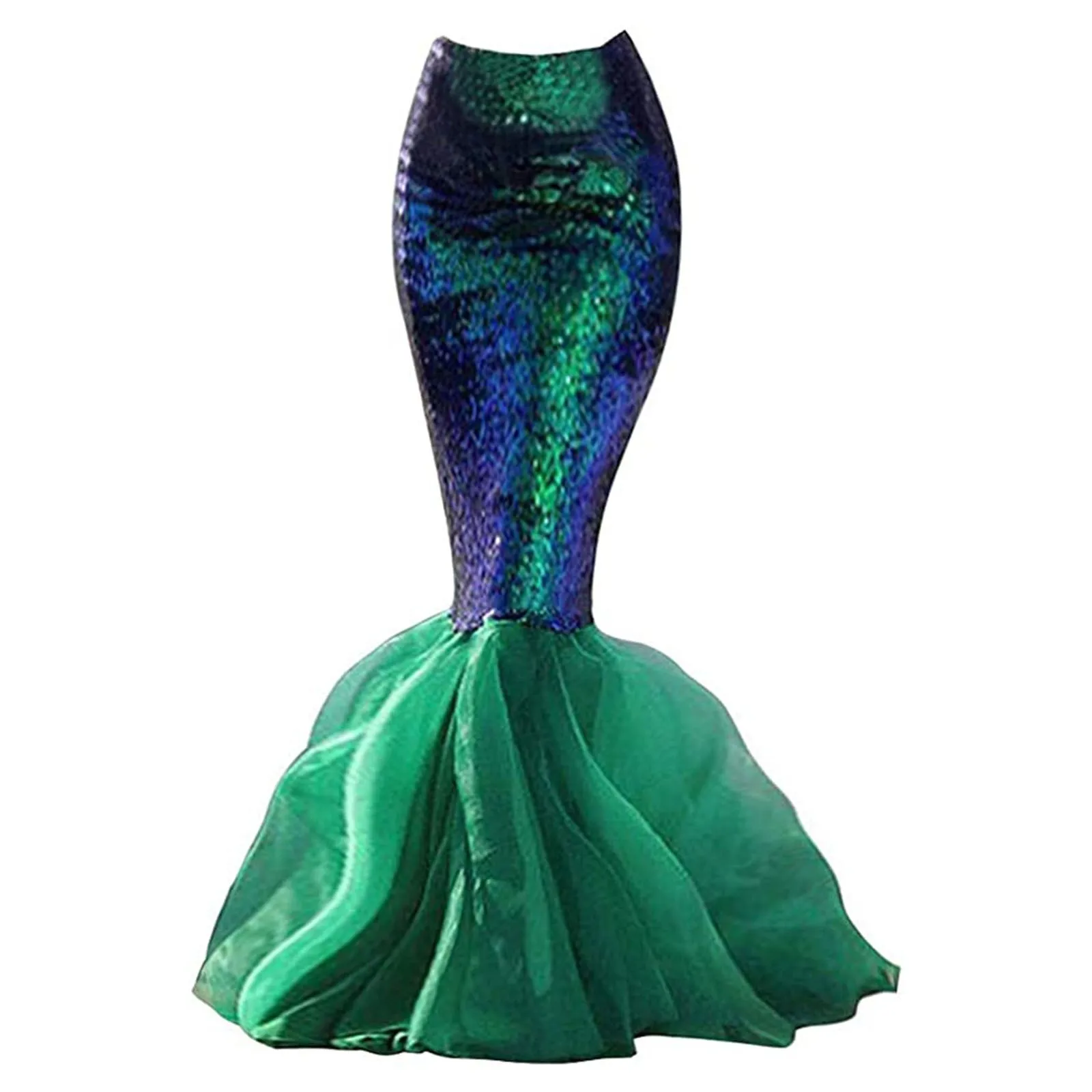 

Skirt Skirt Women's Costume Mermaid Sparkling Sequin Panel Cosplay Maxi Party Tail Skirt skirt jupe
