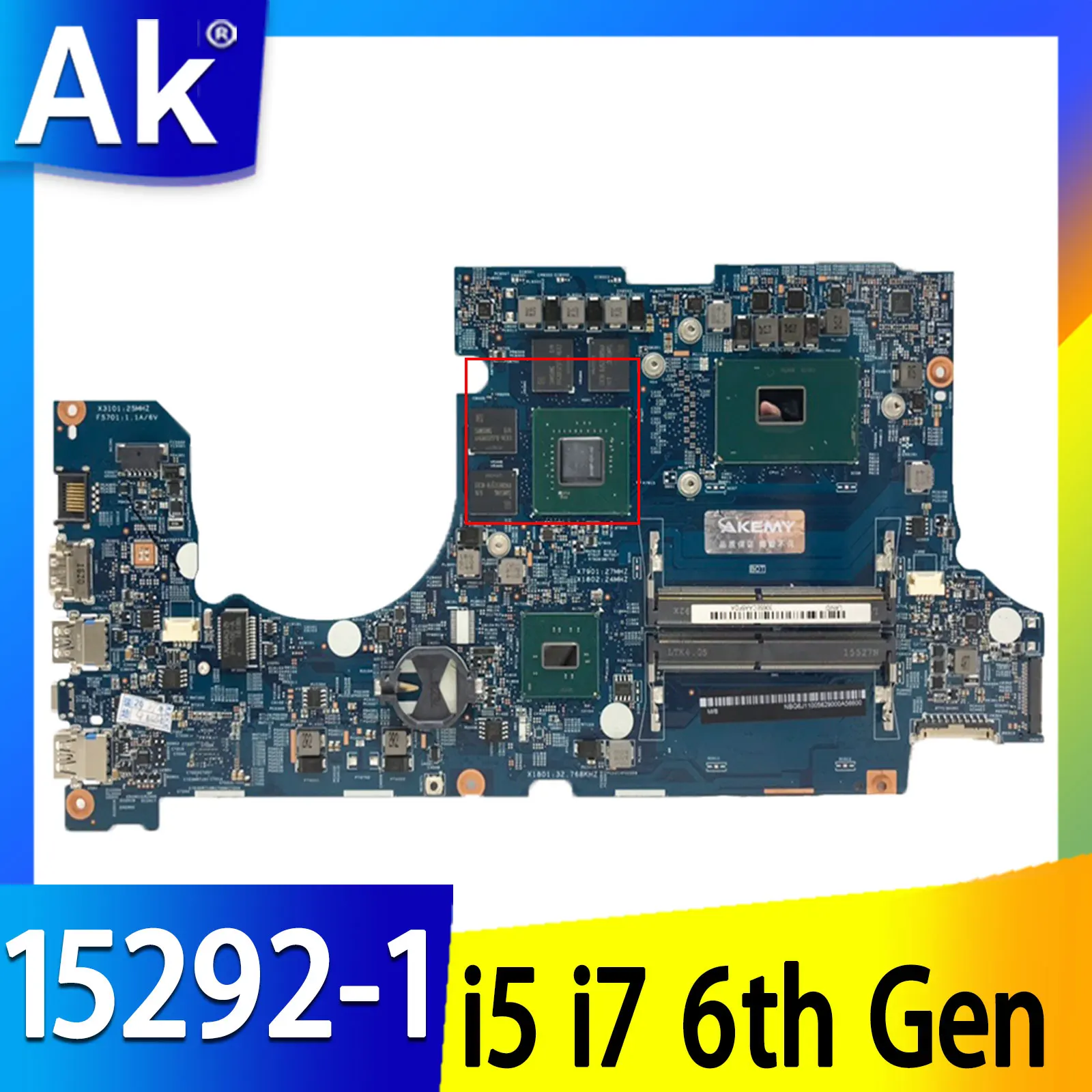 

15292-1 448.06B19.0011 i5-6300HQ/i7-6700HQ GTX960M GPU материнская плата для ACER Aspire Φ