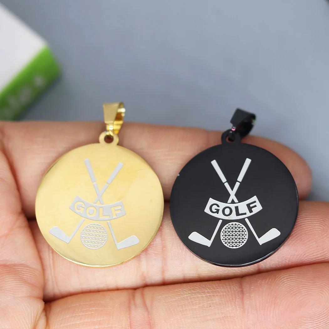 Pendant  Sport Charm Stainless Steel For Necklace Bracelets Jewelry Crafts Making Handmade Diy
