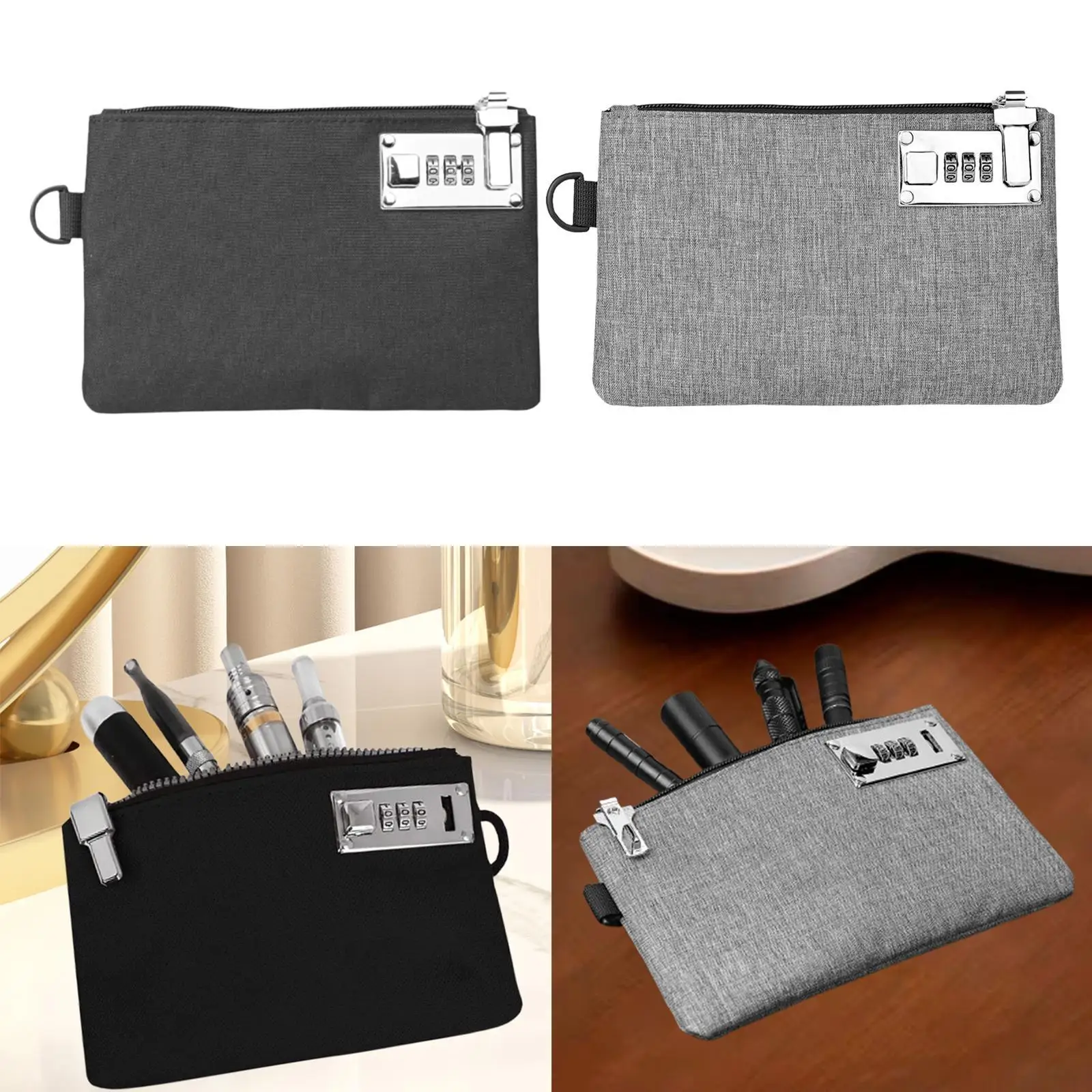 Запираемая сумка для денег дорожная утилита компактная портативная хранения