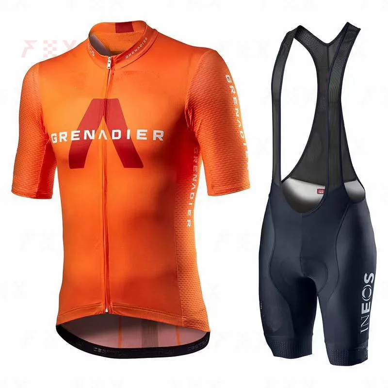 

Ineos Grenadier Cycling Jersey Set Summer Breathable Mesh Cycling Clothing bike uniform MTB maillot ropa ciclismo Cycling shorts