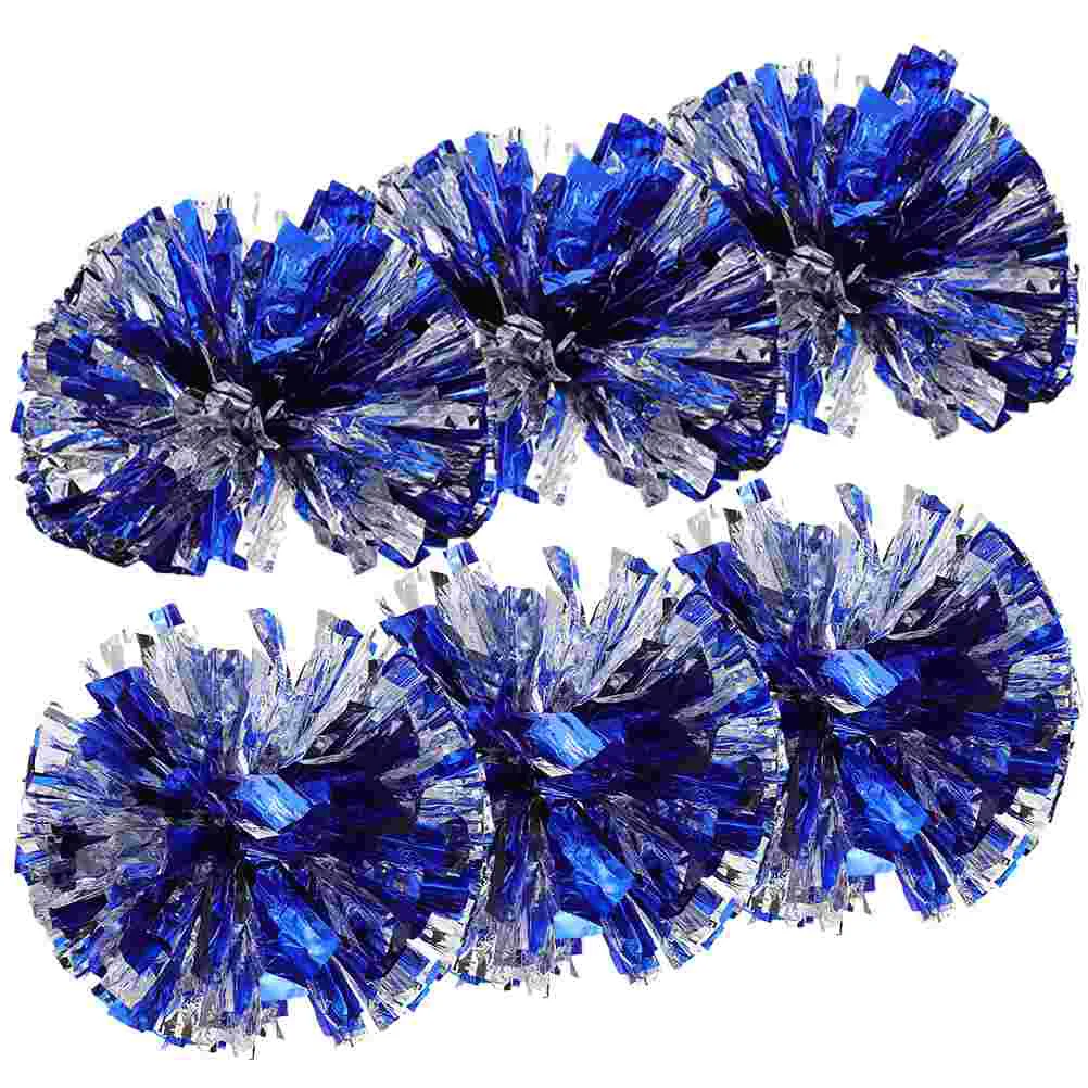 

Blue White Pom Poms Cheerleading Hand Flower Chicken Accessories Hens Cheerleader Pompoms