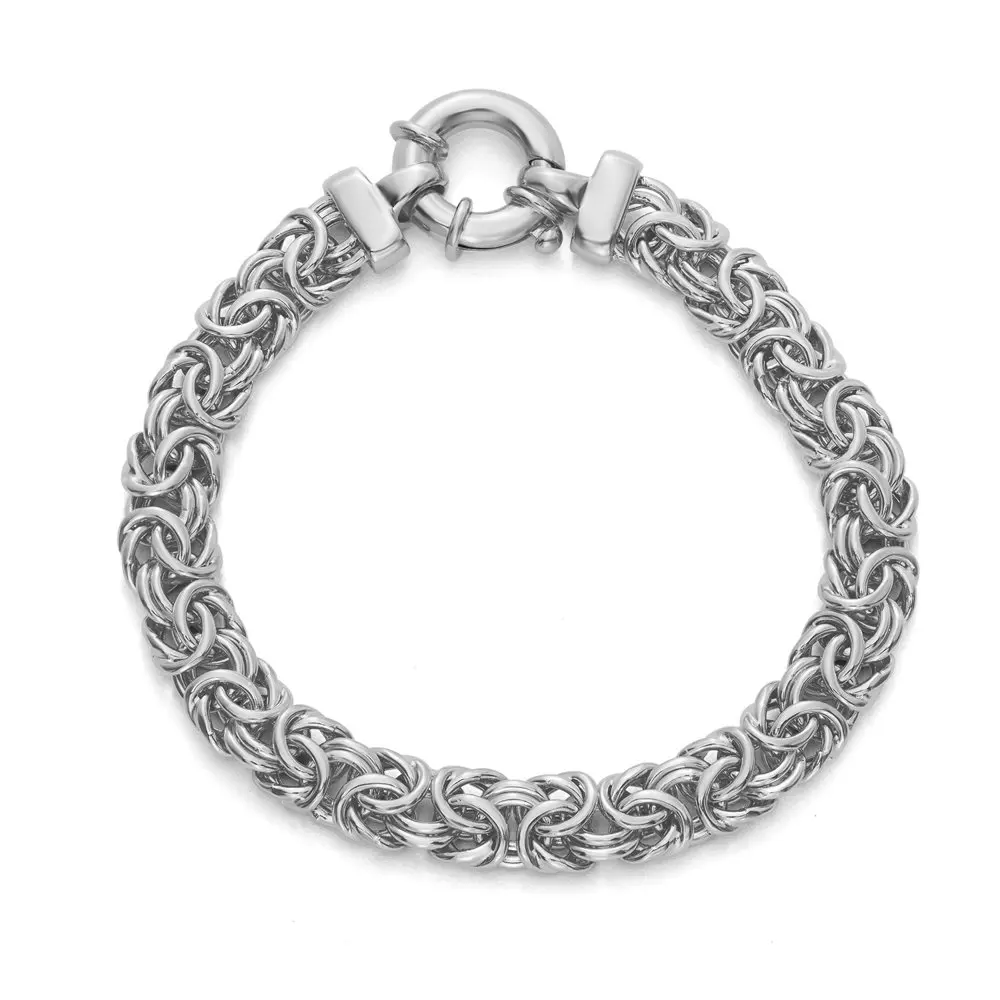 

Sterling silver 7.25" byzantine bracelet