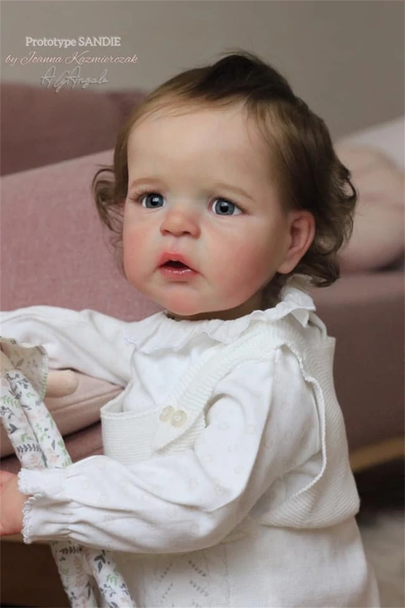 

RSG New Blank Doll Kit 25inch Bebe Reborn Doll Kit Sandie Popular Rare Limited Sold Tollder Doll Unpainted Unfinished Doll Parts