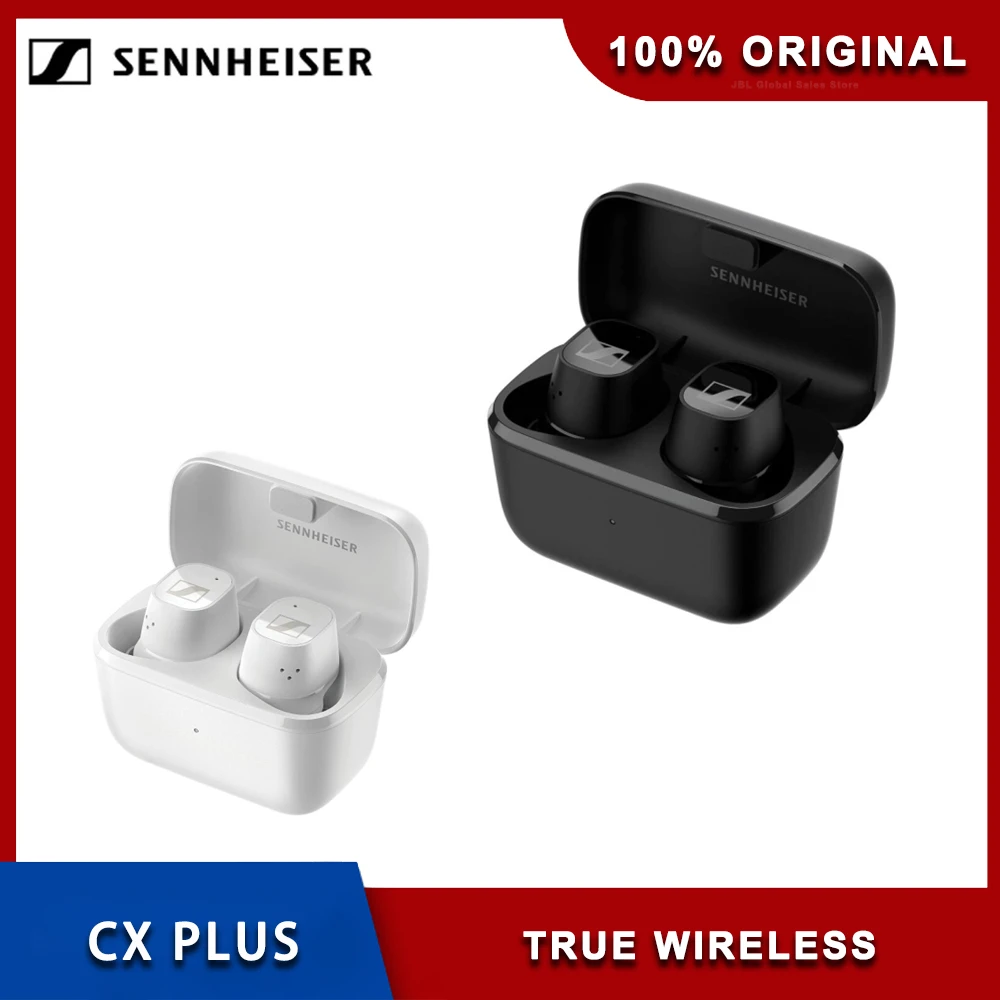 

SENNHEISER CX Plus True Wireless Earbuds - Bluetooth In-Ear Headphones for Music and Calls with ANC IPX4 24-hour Battery Life