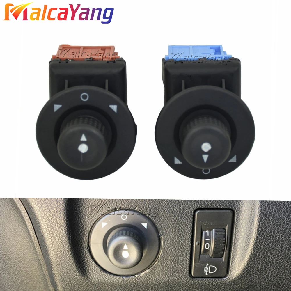 

For Peugeot Partner 1007 Citroen C2 C3 Xsara Picasso Berlingo 185526 6545.KS New Electric Rearview Mirror Control Switch Knob