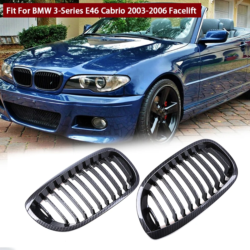 

Передние решетки POSSBAY из имитации углеродного волокна для BMW 3-Series E46 318Ci/320Cd/320Ci/325Ci Coupe/Cabrio 2003-006 Facelift
