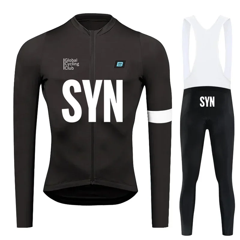 Комплект велосипедного трикотажа SYN мужской велосипедный костюм с длинными