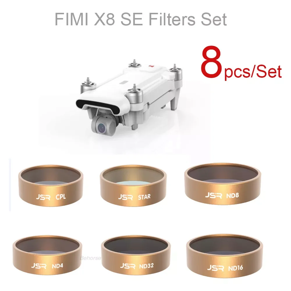 

Filters Sets For FIMI X8 SE 2022 ND4/ND8/ND16/ND32/CPL/UV Filter Set Lens Filter for FIMI X8SE 2020/X8 SE Drone Accessories